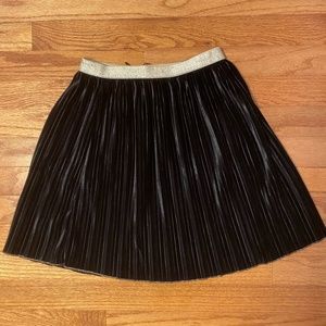 ZARA Girls pleated velvet skirt- Size 11-12